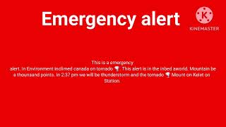 Wendy and Gloval and emergency alert tornado sln.