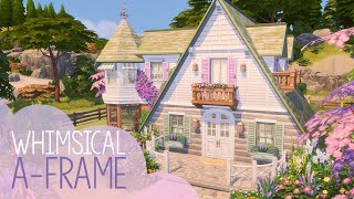 Whimsical AFrame Cottage | The Sims 4 Stop Motion Build | NoCC