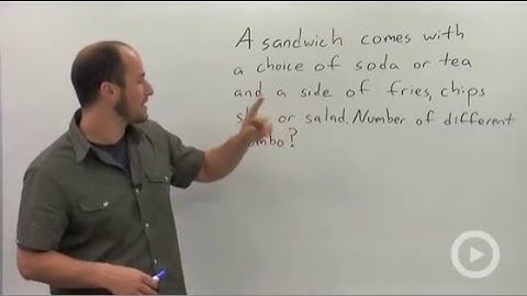 Fundamental Counting Principal