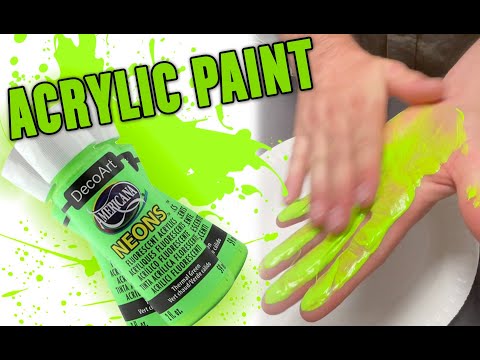 Video: Kommer akrylfärg att tvätta av händerna?