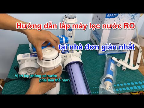 Hướng dẫn lắp máy lọc nước RO 11 cấp uống trực tiếp không tủ tại nhà đơn giản tiết kiệm nhất