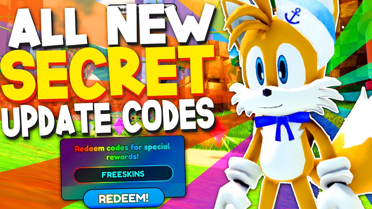 ALL NEW *SECRET* SAILOR TAILS HUNT UPDATE CODES in SONIC SPEED SIMULATOR  CODES (ROBLOX) 