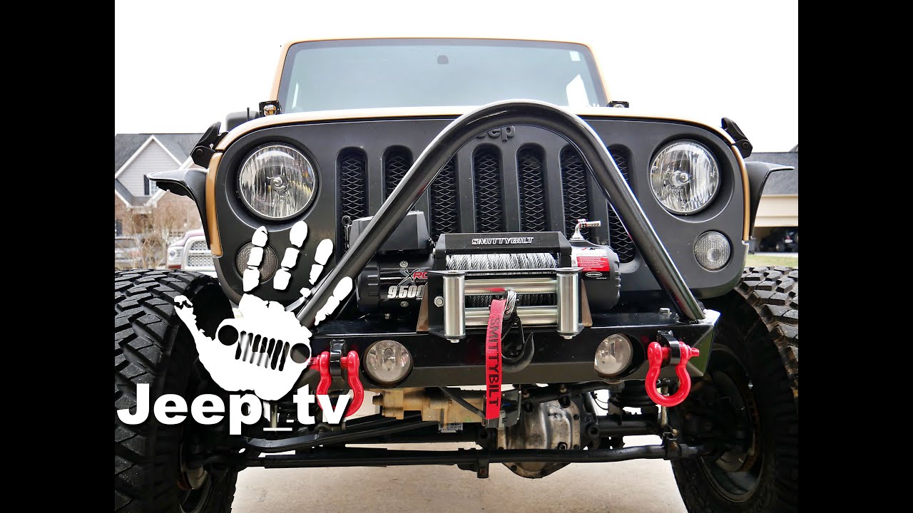 How to Install a Winch Recovery System on a Jeep JK - YouTube
