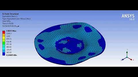 ANSYS Static Structural Deep Drawing Analysis Result Animation