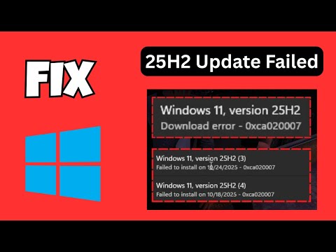Исправление ошибки установки обновления Windows 11 25H2 | Исправление ошибок обновления (0x80f922...