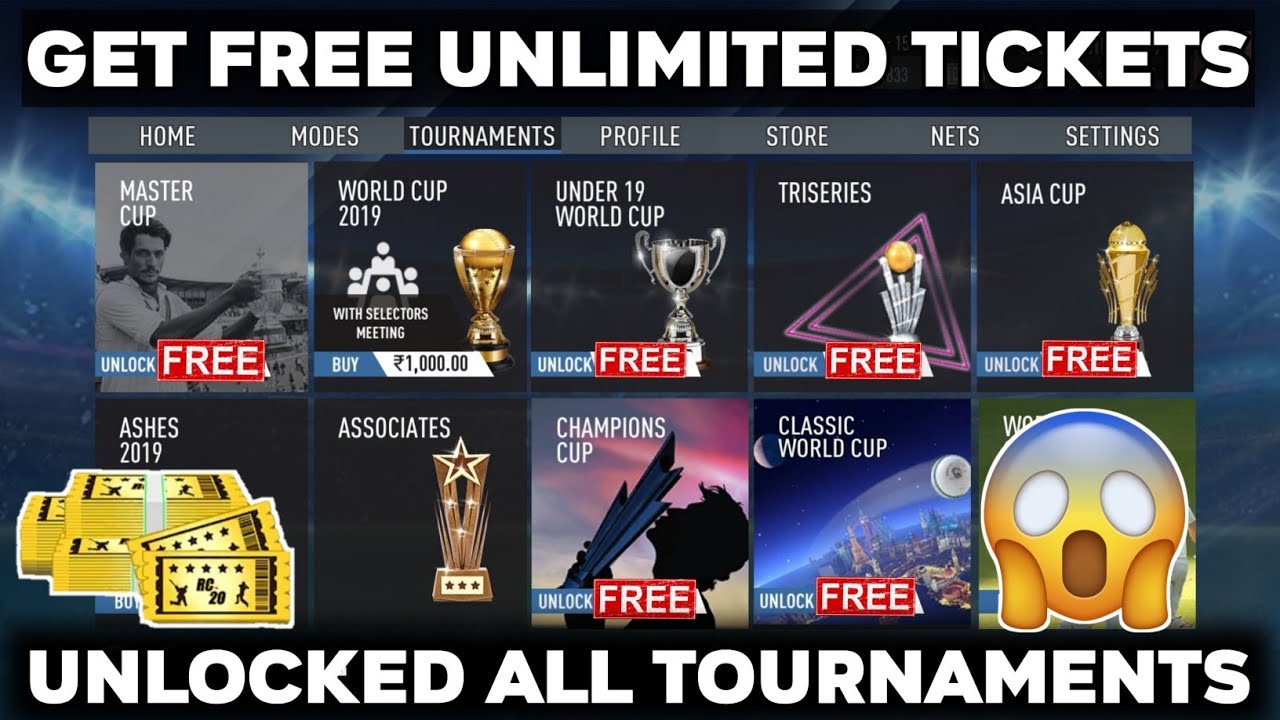 How to Get Unlimited Tickets in Real Cricket 20 || Real Cricket 20 ...