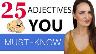 164. 25 Russian Adjectives you MUST-KNOW | Russian language Vocabulary with examples