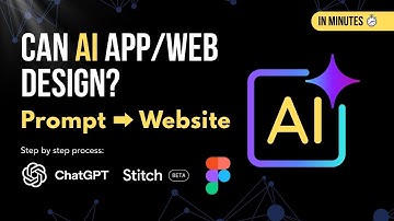 Can AI Design a Website/App in Minutes? (ChatGPT + Google Stitch + Figma) | Step by Step Tutorial