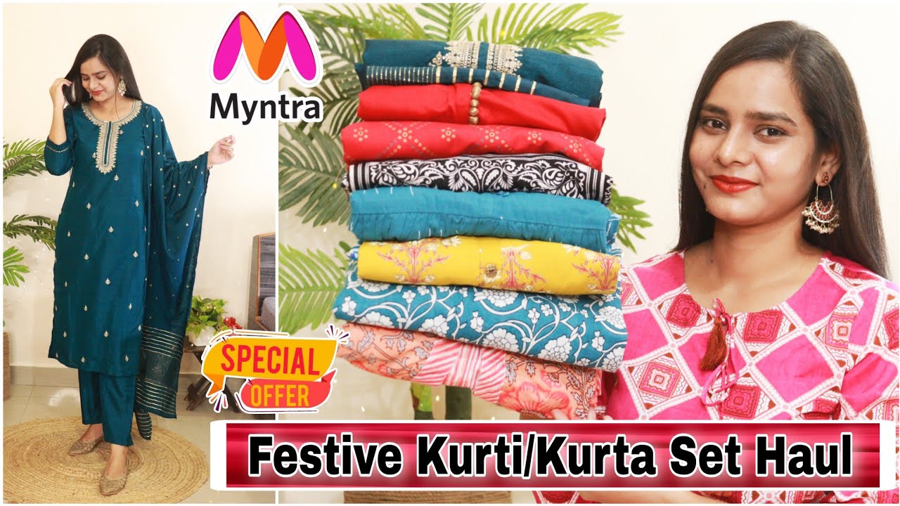 Myntra kurti sets 💜💚❤️ AFFORDABLE KURTI SETS LINKS ARE MENTIONED IN MY  BIO UNDER MYNTRA FINDS💚 #myntrakurti #myntrahaul #myntrakurti #m… |  Instagram