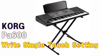 KORG Pa600/Write Single Touch Setting/STS MODE/자주 사용하는 리듬에 4개의 음색 셋팅/KORG/PA700/도레미악기/02-745-9934