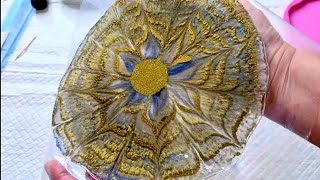 #1231 Resin 3D Flower Bowl Using Mica Powders (Unmolding Included)