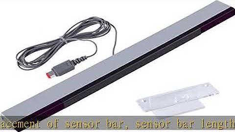 Aokin Sensor Bar for Wii, Replacement Wired Infrared Ray Sensor Bar for Nintendo Wii and Wii U Cons
