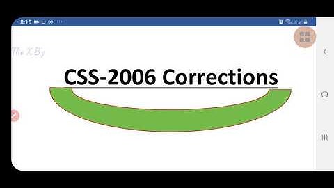 #CSS #PMS #English_corrections CSS-2006 corrections