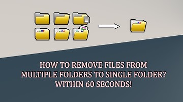 How to remove files from multiple folders to single folder?