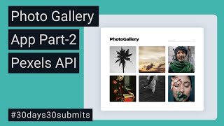 Photo Gallery App Part-2 | JavaScript Fetch With Pexels API screenshot 2