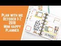 Plan with Me- Mini Happy Planner- October 1-7, 2018