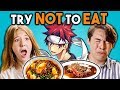 TRY NOT TO EAT CHALLENGE! - Anime Food | Teens & College Kids Vs. Food