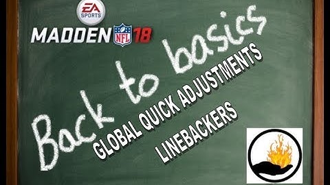 MADDEN 18 - BACK TO BASICS- SIMPLE LINEBACKER ADJUSTMENTS TO GET MORE STOPS ON DEFENSE