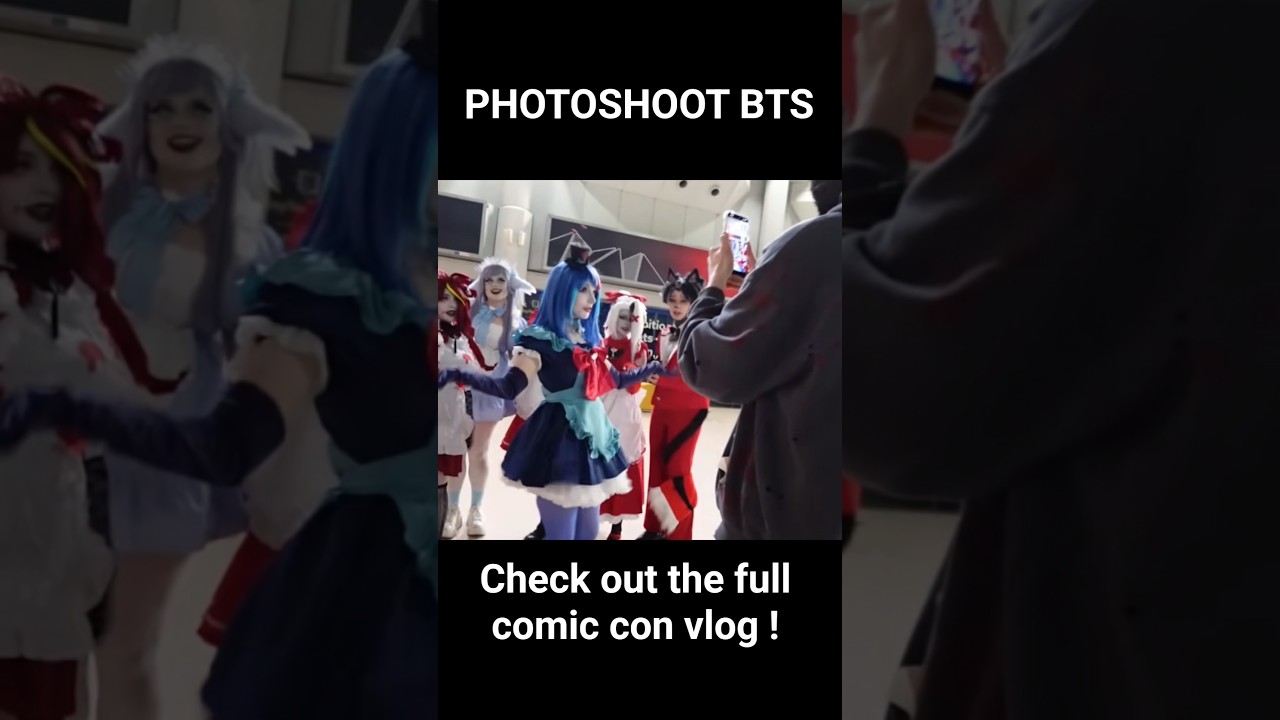 CHAOTIC Hazbin Hotel photoshoots #hazbinhotel #cosplay #comiccon #funny #vlog