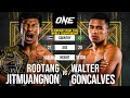 BEAST MODE 😱 Rodtang Jitmuangnon vs. Walter Goncalves | Full Fight