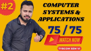#2 COMPUTER SYSTEMS & APPLICATIONS for TYBCOM | E-Commerce | Excel | Visual Basic | TYBCOM SEM 6