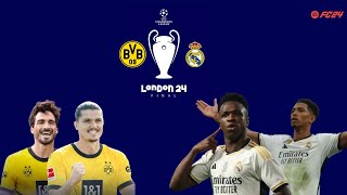 UNREAL COMEBACK BY REAL 😱😱😱😱FC 24 - Real Madrid Vs Borussia Dortmund - UCL Final 23/24