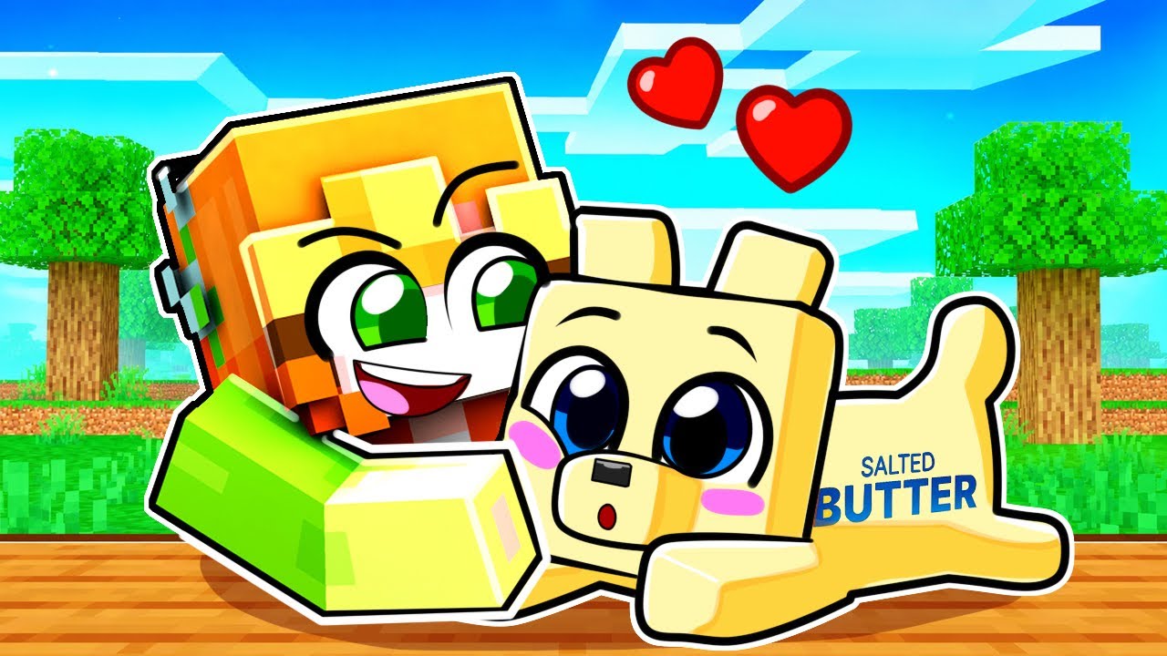 Viviendo como Un PERRO de MANTEQUILLA en Minecraft!