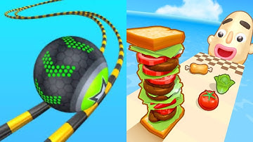 Going Balls vs Sandwich Runner - All Level Gameplay Android,iOS - NEW MOD APK MEGA UPDATE GAMEPLAY