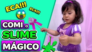 COMI o SLIME MÁGICO! ECA!!! doce do Japão show da kaori