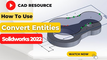 *How to Use Solidworks Convert Entities Tool - Solidworks Tutorials for Beginners*