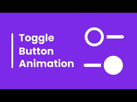 Toggle Button Animation in HTML CSS & JavaScript