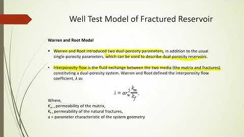 Well Test Analysis in Natural Fractured Reservoir