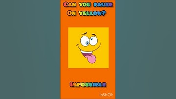 Can you Pause on Yellow? Nearly Impossible! #video #shortvideo #shorts #short #subscribe