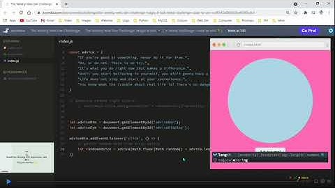 Solving the Weekly Web Dev Challenge on Scrimba : Magic 8-ball