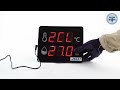 《利器五金》環境溫度計 高精度 自動測溫儀 大螢幕 MET-LEDC2 壁掛式溫濕度計 電子溫濕度計 測溫度 product youtube thumbnail