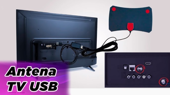 🔳 Antena de televisión USB amplificada para ver la TV sin antena exterior  🔳 Antena TV interior 