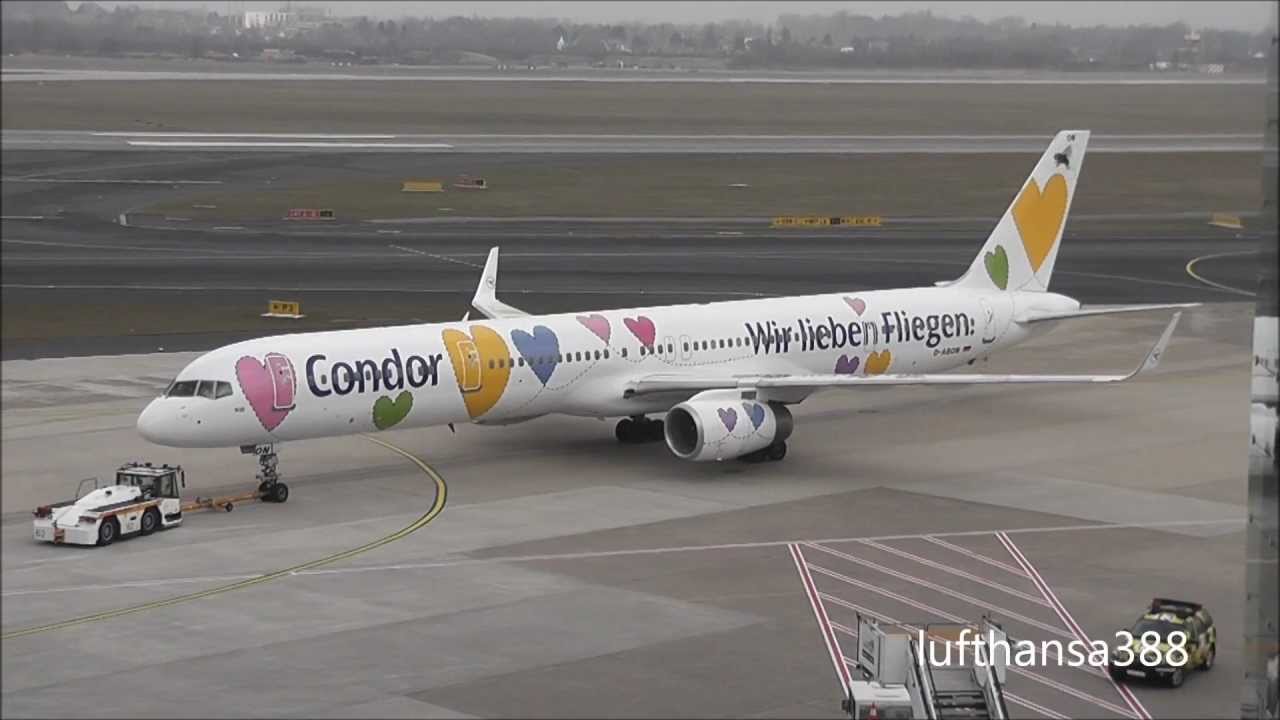 Condor B757-300 "Willi" landing and taking off at Düsseldorf Airport (Special Colours)