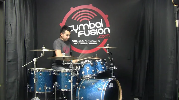 DW 5pc Maple Collector's Series Drum Kit - Blue Glass