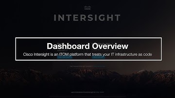 Cisco Intersight: Dashboard Overview