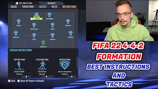 FIFA 22 - THE MOST OVERPOWERED FORMATION 4-4-2 TUTORIAL BEST TACTICS & INSTRUCTIONS HOW TO PLAY 442