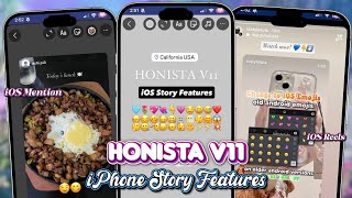 Honista v11 iPhone Story Features | iOS Reels, Mentioned Story, Fonts & Emojis screenshot 2
