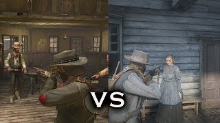 RDR VS RDR 2: Animations - Physics - Combat & Gameplay Comparison