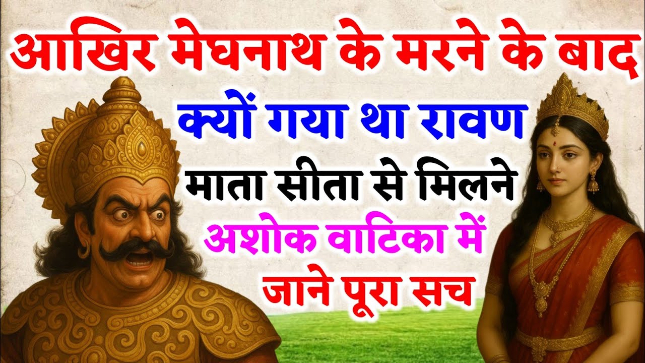 मेघनाथ की मौत के बाद अशोक वाटिका क्यों पहुँचा रावण? जानिए छिपा हुआ रहस्य!