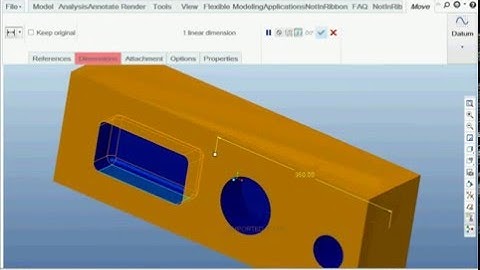 Creo - Pro-E - Tutorials 006 Flexible Move by Dimension