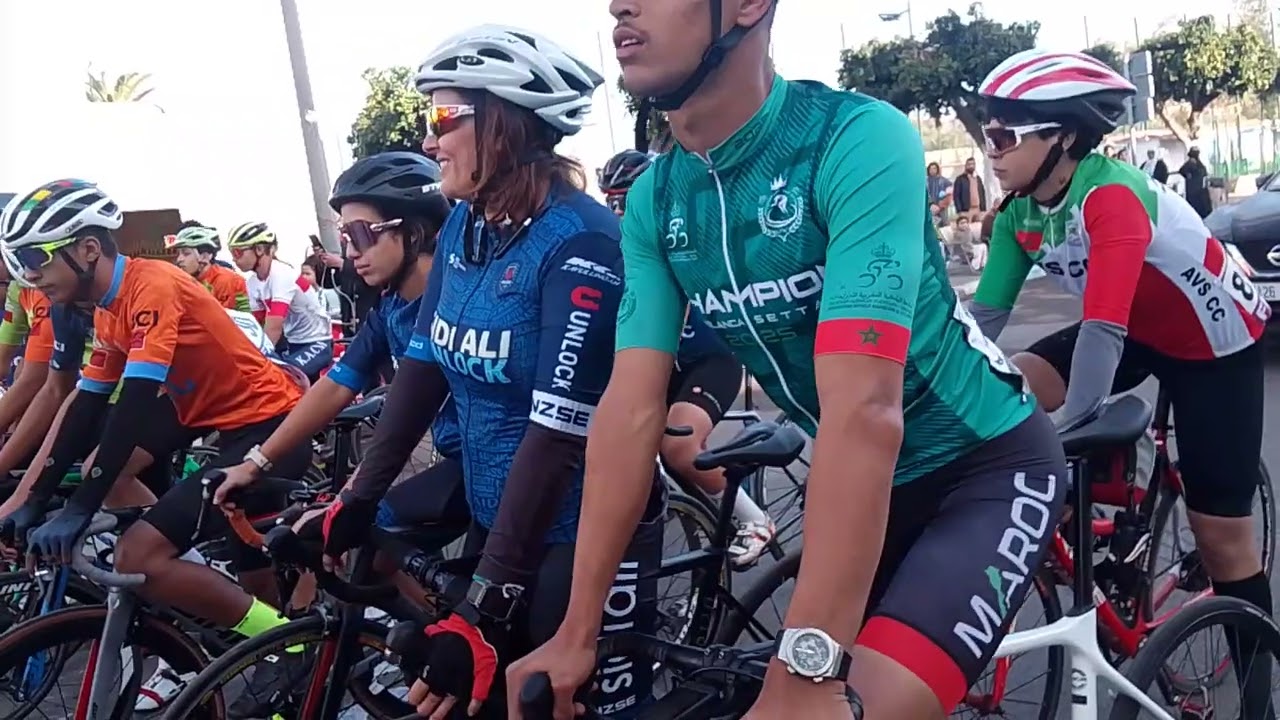 من سباق الدراجات الهوائية مدينة الدار البيضاء الكبرى 