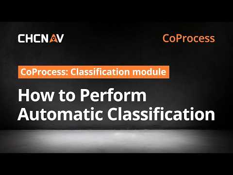 CoProcess Classification | Automatic Point Cloud Classification | CHCNAV