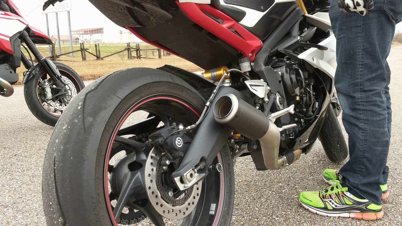 Triumph Daytona 675r Sc Project Cr T Exhaust Youtube