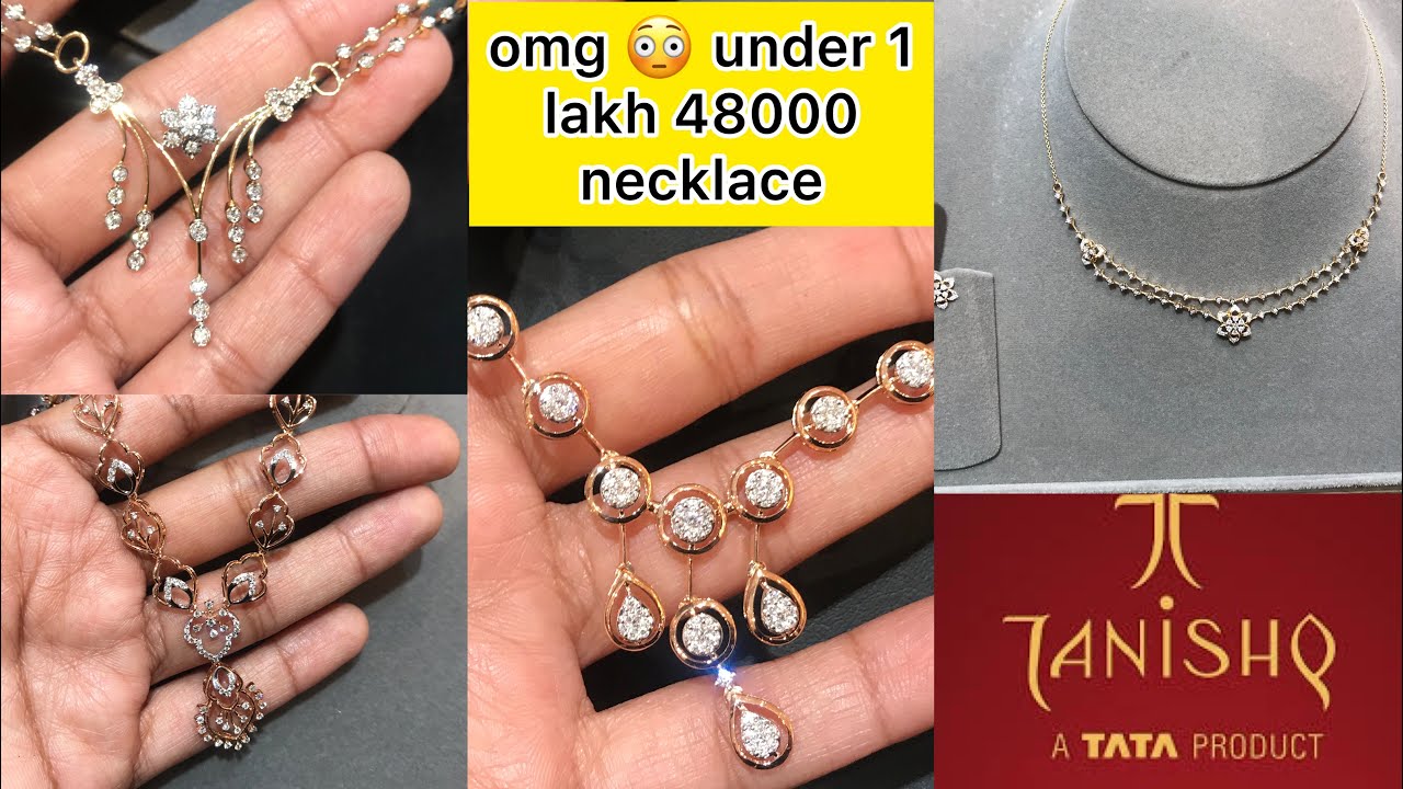 OMG Tanishq Diamond Necklace Under 250k 😳 Latest Diamond collection