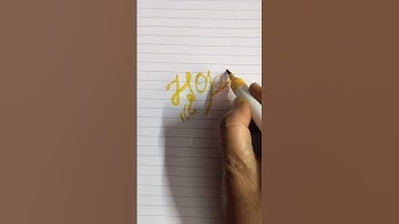 "Hope" satisfying calligraphy#calligrphylearning#beginnermethod #youtubeshorts#trending#viral#art