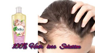 vatika garlic oil for hair fall & loss solution 100% guarantee.